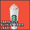 Restaurant items: Starbucks: Pumpkin Spice Latte